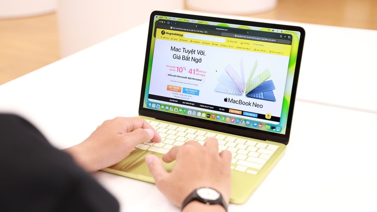 MacBook Neo phù hợp với các tác vụ cơ bản MacBook Neo phù hợp với các tác vụ cơ bản