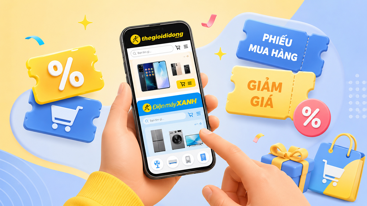 Cách nhận và sử dụng PMH săn sale tại TGDĐ và ĐMX