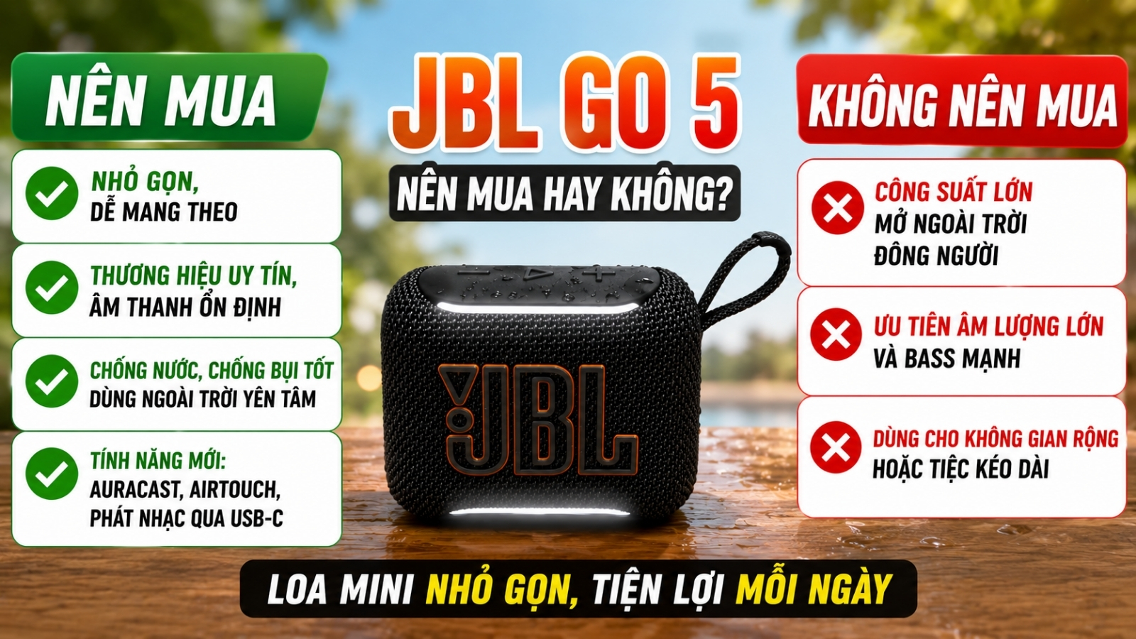 JBL Go 5 là mẫu loa rất đáng mua JBL Go 5 là mẫu loa rất đáng mua