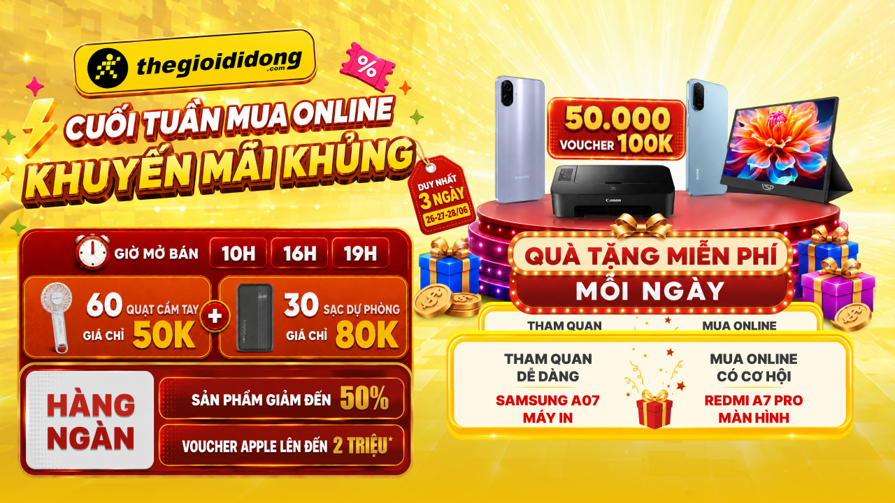 Chỉ 3 ngày: Cơ hội trúng quà, tổng giải thưởng đến 20 triệu, hàng ngàn voucher giảm đến 1 triệu đang chờ bạn khám phá