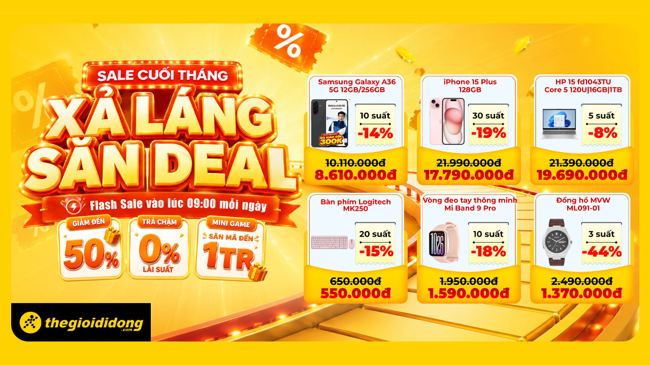 Sale cuối tháng, xả láng săn deal
