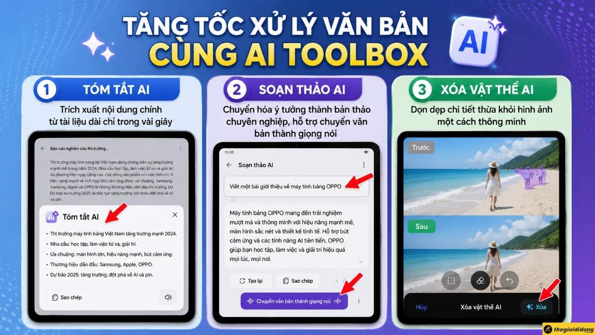 Tăng tốc xử l&yacute; văn bản c&ugrave;ng bộ c&ocirc;ng cụ AI ToolBox