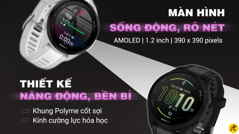 Màn hình AMOLED giúp hiển thị sắc nét ngay cả dưới ánh nắng Màn hình AMOLED giúp hiển thị sắc nét ngay cả dưới ánh nắng