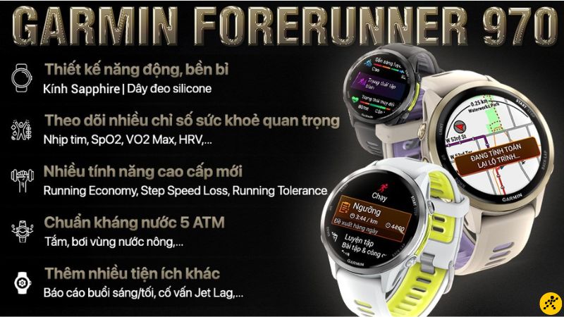 Mua ngay đồng hồ Garmin Forerunner 970 chính hãng Mua ngay đồng hồ Garmin Forerunner 970 chính hãng