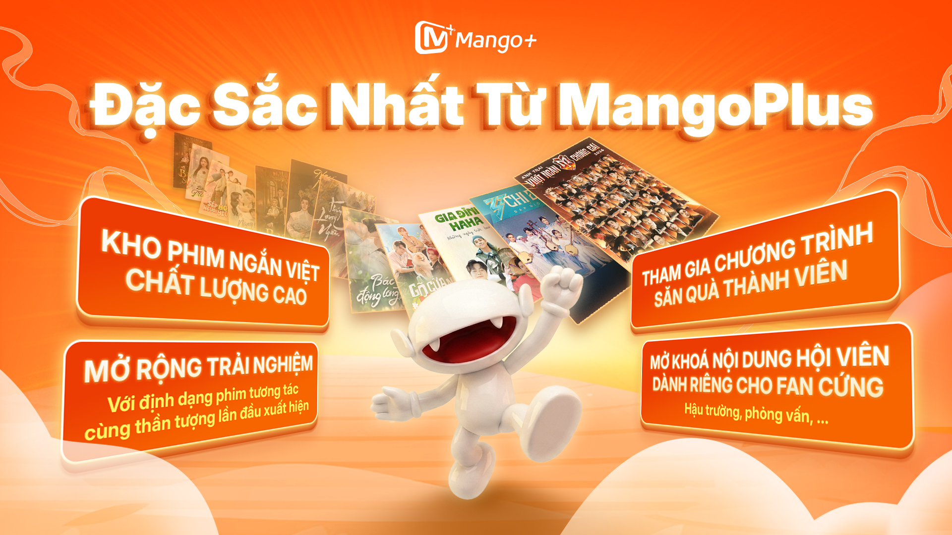 Nội dung tương tác cùng thần thượng - Chỉ có trên MangoPlus.
