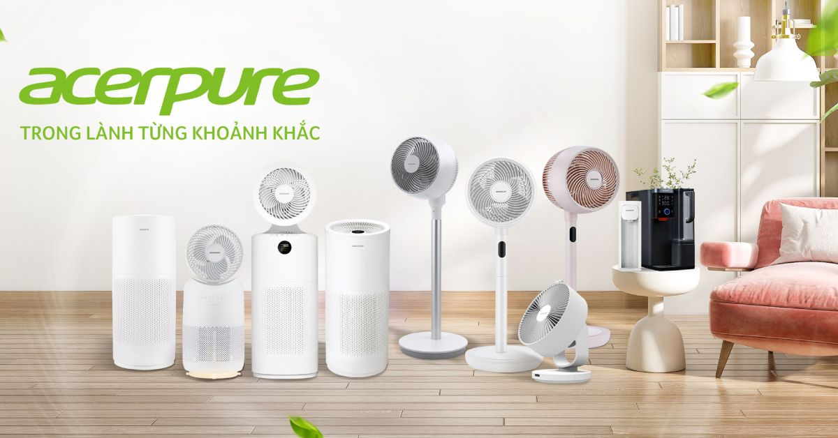 Các sản phẩm Acerpure hiện được phân phối chính hãng tại hệ thống Điện máy XANH 