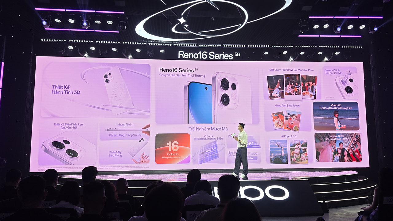 Toàn cảnh sự kiện ra mắt OPPO Reno16 Series