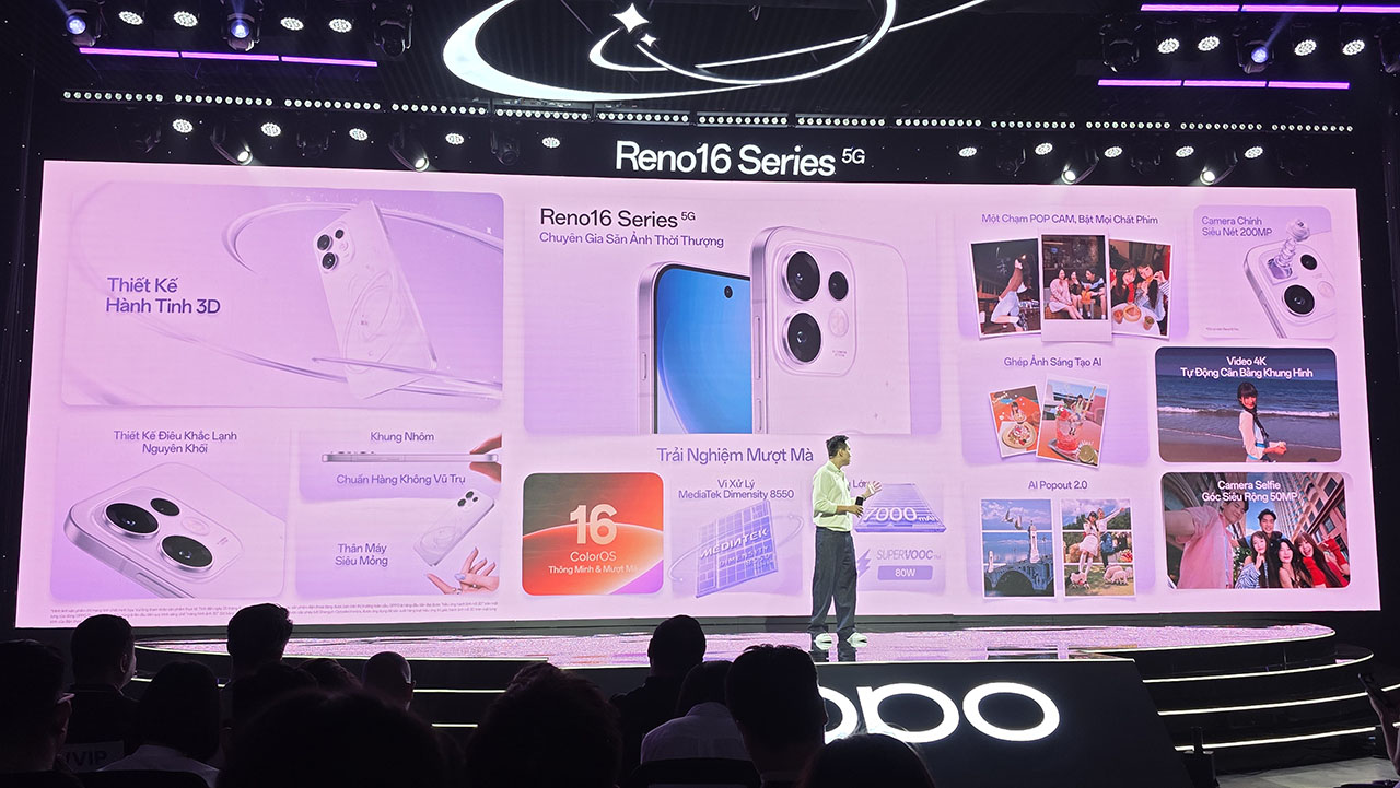 Toàn cảnh sự kiện ra mắt OPPO Reno16 Series