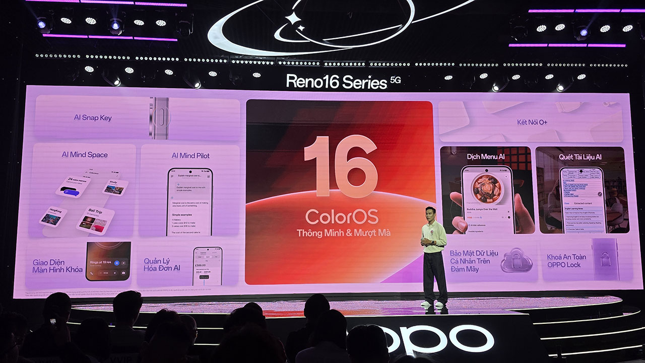Toàn cảnh sự kiện ra mắt OPPO Reno16 Series