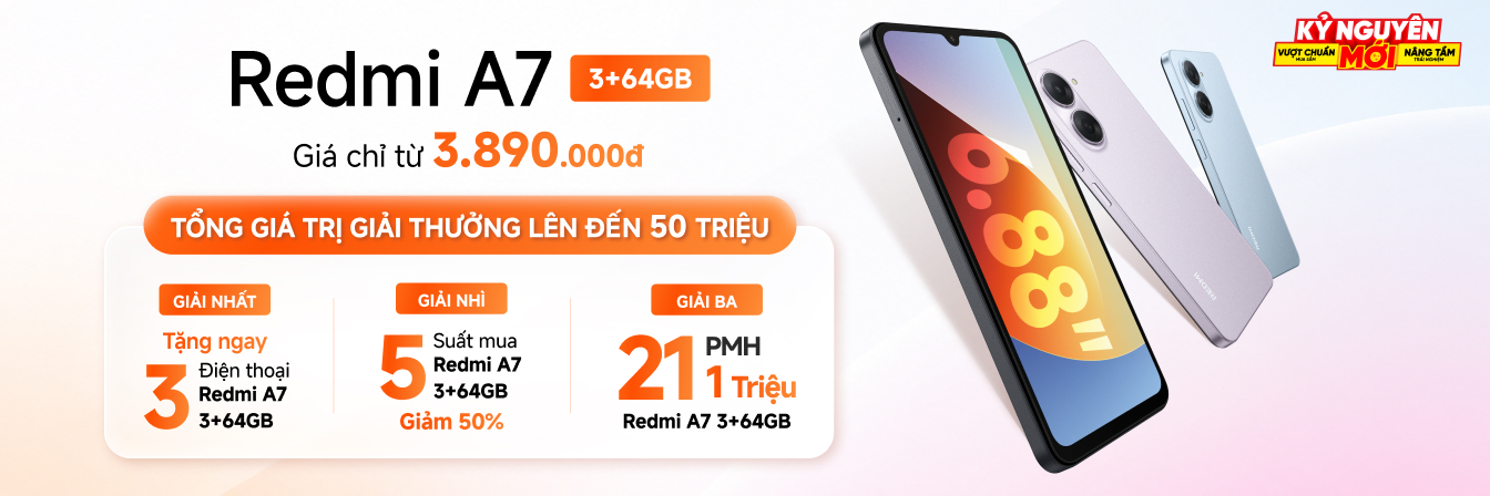 Để lại thông tin, trúng phiếu mua hàng Redmi A7 giảm 100% Để lại thông tin, trúng phiếu mua hàng Redmi A7 giảm 100%