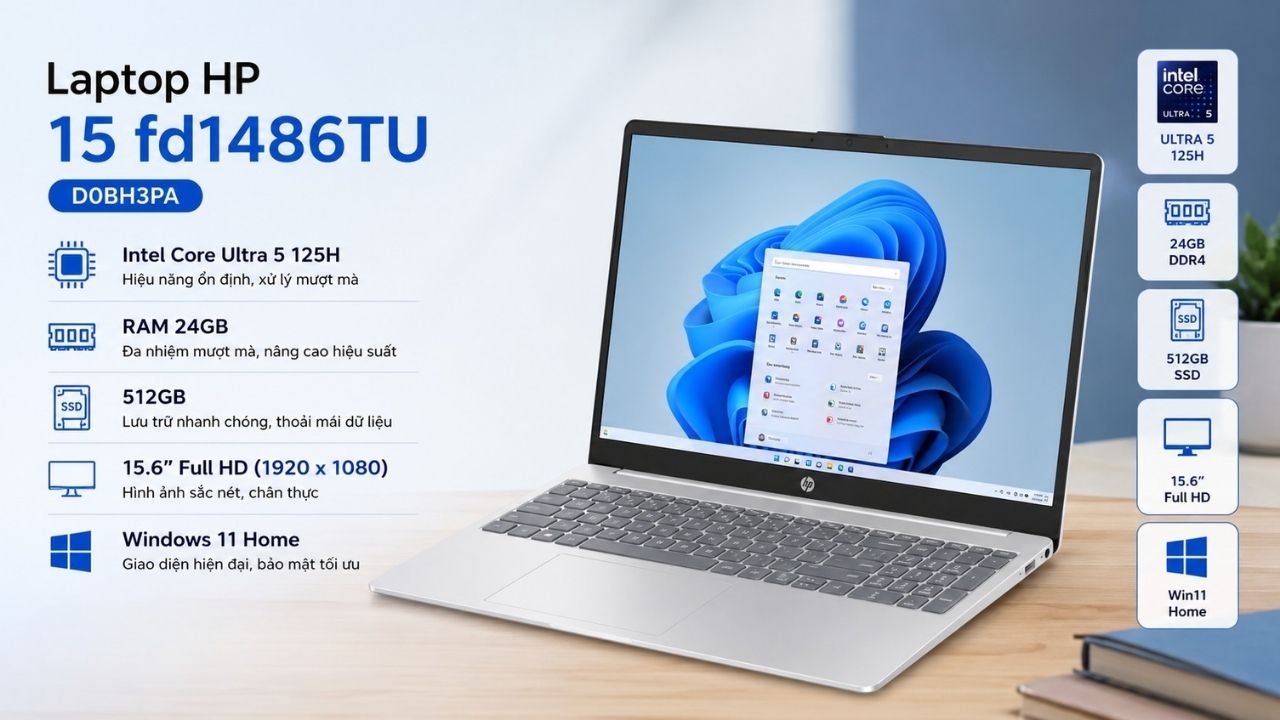 Laptop HP 15 fd1486TU - D0BH3PA Laptop HP 15 fd1486TU - D0BH3PA