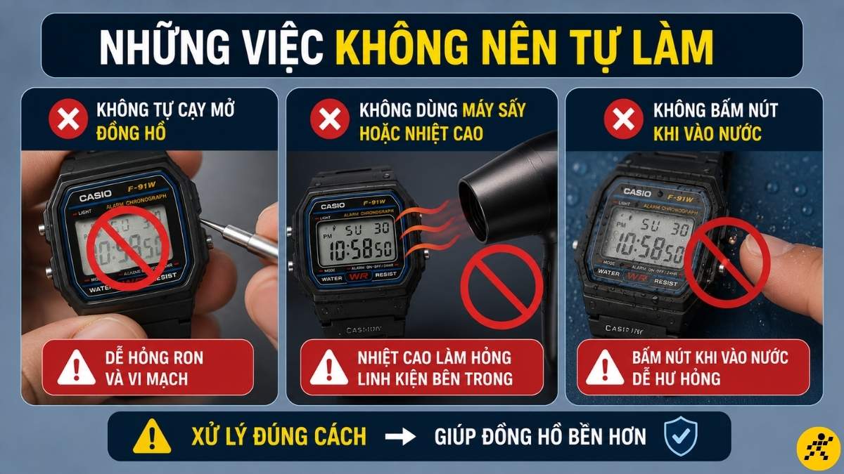 Những việc không nên tự làm tại nhà