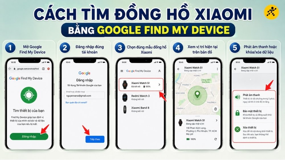 Cách tìm đồng hồ Xiaomi bằng Mi Fitness hoặc Xiaomi Wear Cách tìm đồng hồ Xiaomi bằng Mi Fitness hoặc Xiaomi Wear