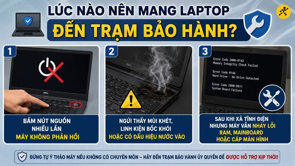 Thời điểm nên mang laptop đến trạm bảo hành Thời điểm nên mang laptop đến trạm bảo hành