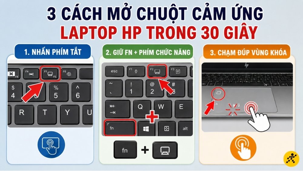 Cách mở chuột cảm ứng laptop HP trong 30 giây Cách mở chuột cảm ứng laptop HP trong 30 giây