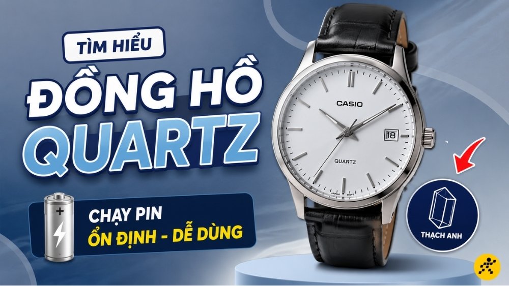Đồng hồ Quartz là loại đồng hồ chạy bằng pin Đồng hồ Quartz là loại đồng hồ chạy bằng pin