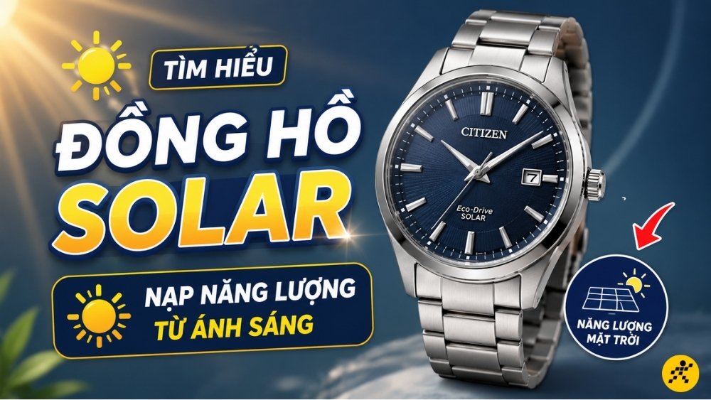 Đồng hồ năng lượng mặt trời (Solar) Đồng hồ năng lượng mặt trời (Solar)