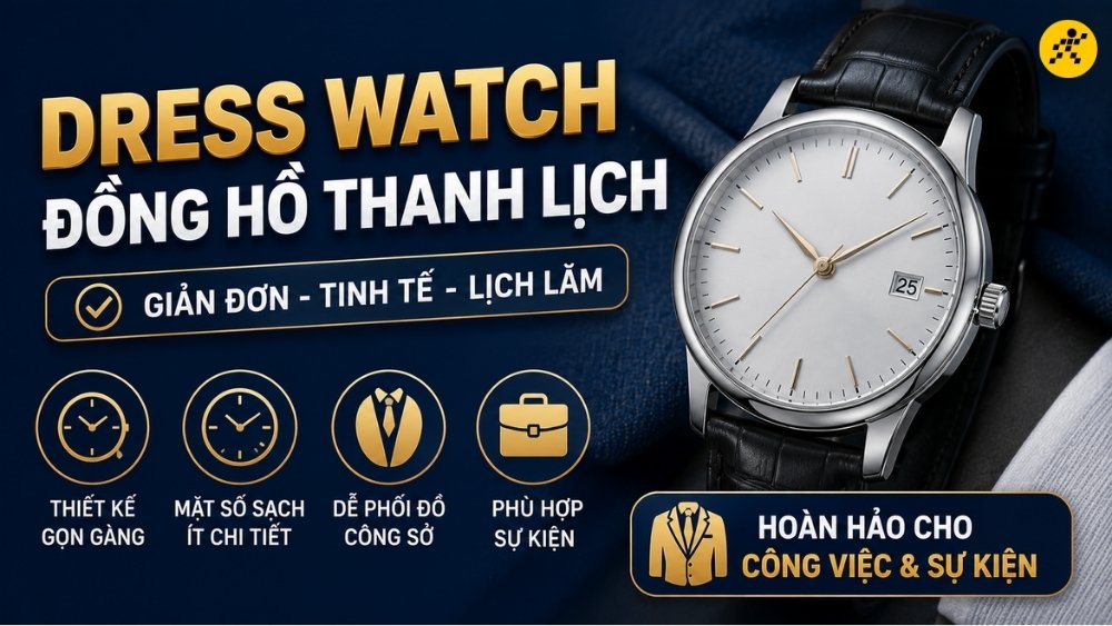 Dress Watch hay đồng hồ thanh lịch Dress Watch hay đồng hồ thanh lịch