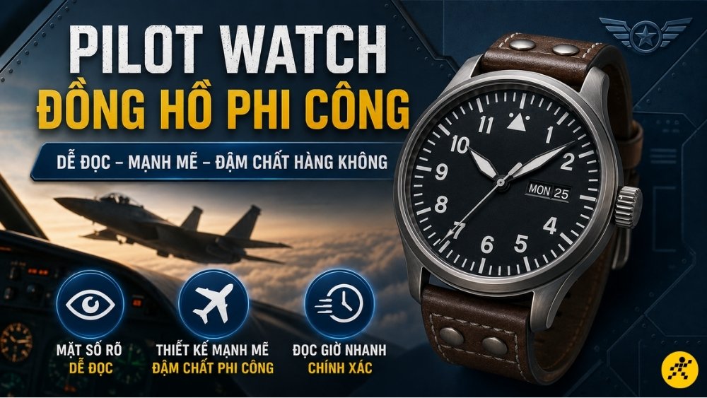 Pilot Watch hay đồng hồ phi công Pilot Watch hay đồng hồ phi công