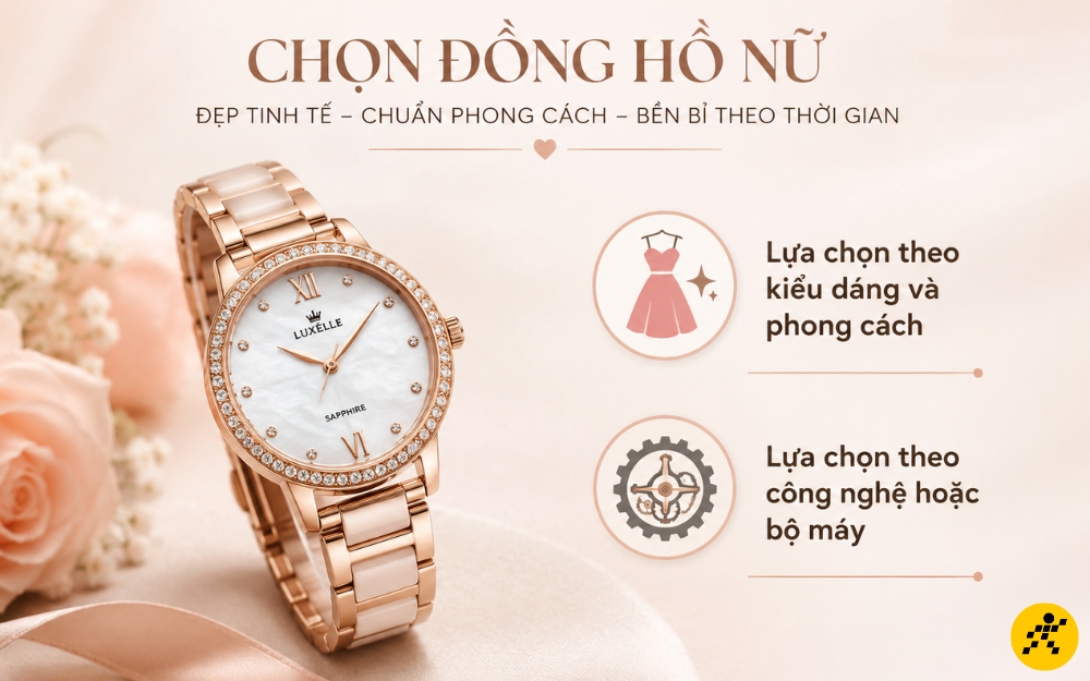 Tiêu chí lựa chọn đồng hồ đeo tay nữ Tiêu chí lựa chọn đồng hồ đeo tay nữ
