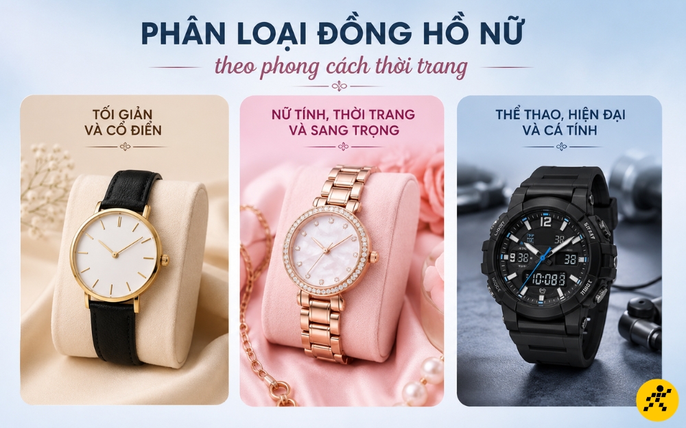 Lựa chọn đồng hồ nữ theo phong cách cá nhân của mình Lựa chọn đồng hồ nữ theo phong cách cá nhân của mình
