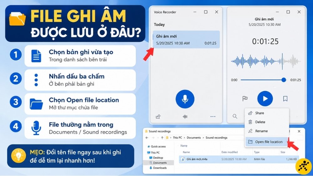 Vị trí lưu file ghi âm trên laptop HP Vị trí lưu file ghi âm trên laptop HP