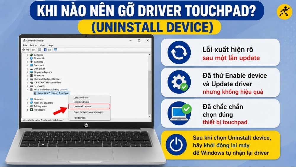 Khi nào mới nên gỡ driver (Uninstall device)? Khi nào mới nên gỡ driver (Uninstall device)?