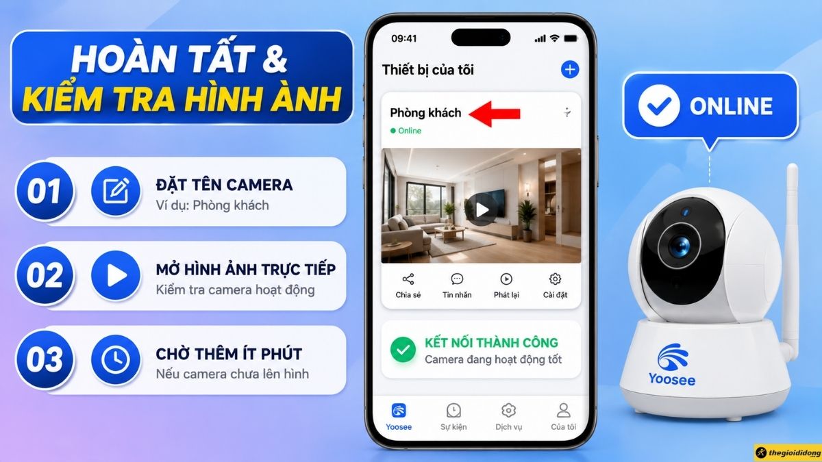 Hoàn tất và kiểm tra hình ảnh