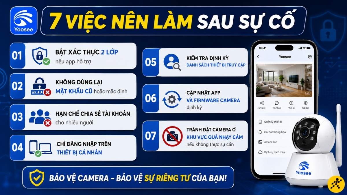 Cách bảo mật lại camera sau khi bị hack
