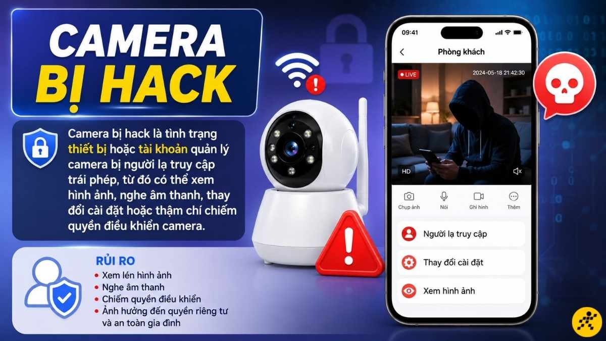 Camera bị người lạ truy cập trái phép