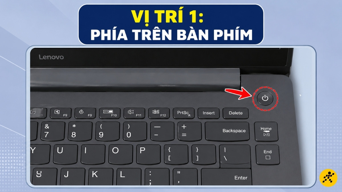 Vị trí 1: Phía trên bàn phím Vị trí 1: Phía trên bàn phím