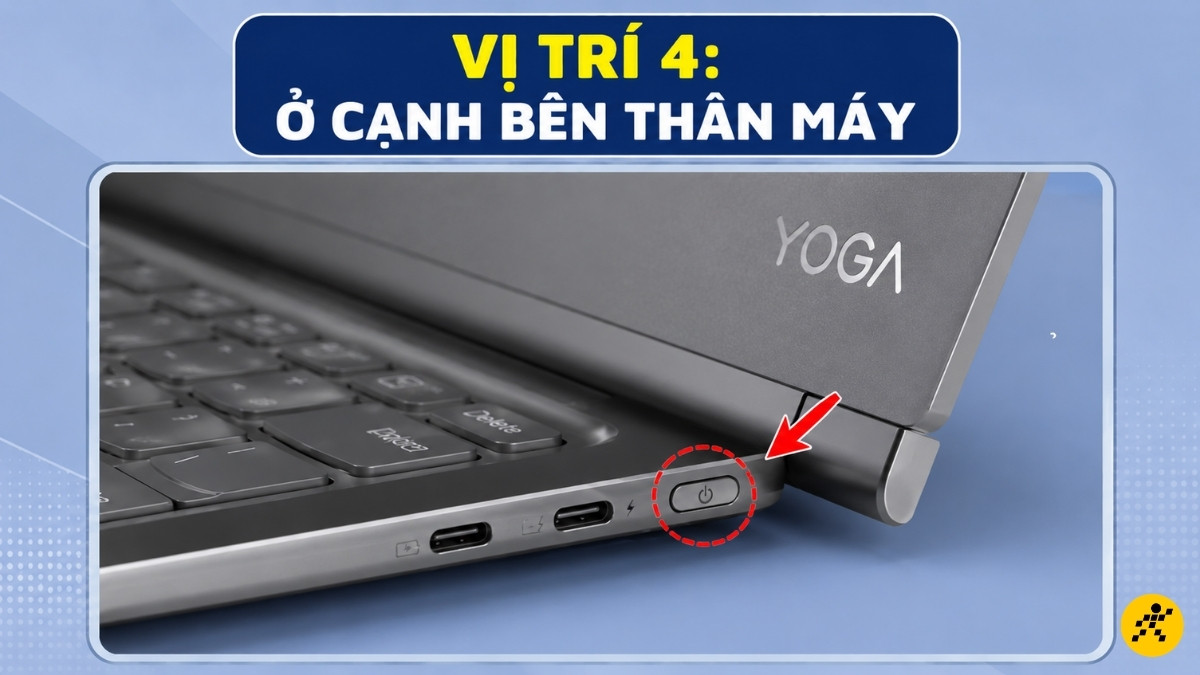 Vị trí 4: Ở cạnh bên thân máy Vị trí 4: Ở cạnh bên thân máy
