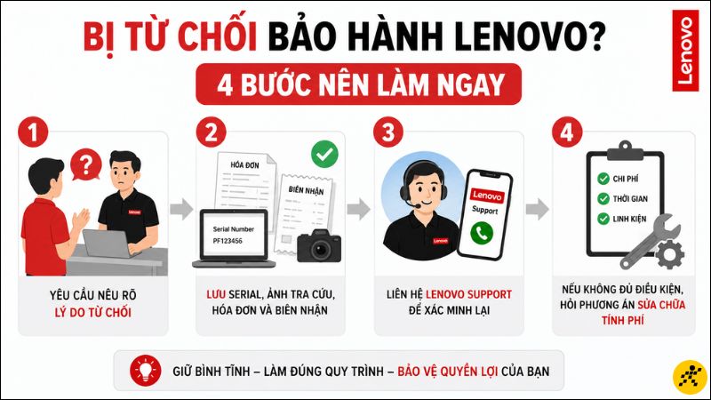 Các bước nên làm khi bị từ chối bảo hành Các bước nên làm khi bị từ chối bảo hành