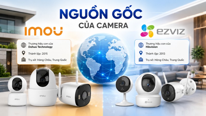Nguồn gốc và uy tín của hai thương hiệu camera Wi-Fi Nguồn gốc và uy tín của hai thương hiệu camera Wi-Fi