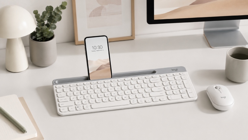 Thiết kế Slim siêu mỏng và thẩm mỹ tối giản của Logitech K580 Thiết kế Slim siêu mỏng và thẩm mỹ tối giản của Logitech K580