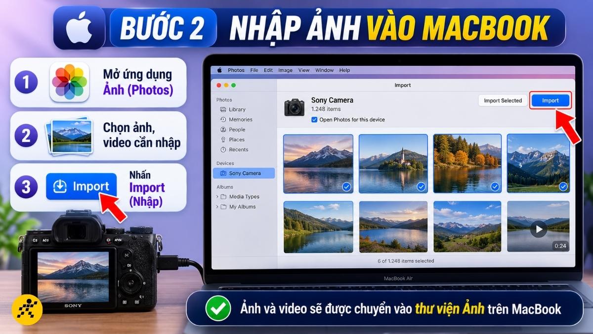Nhập ảnh vào MacBook Nhập ảnh vào MacBook