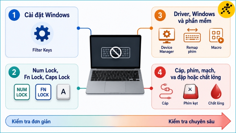 Nên kiểm tra nguyên nhân từ cài đặt đơn giản trước khi xử lý phần cứng Nên kiểm tra nguyên nhân từ cài đặt đơn giản trước khi xử lý phần cứng