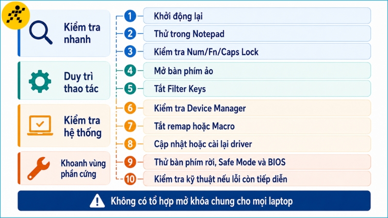 Thực hiện lần lượt từng bước giúp tránh thay đổi hệ thống không cần thiết Thực hiện lần lượt từng bước giúp tránh thay đổi hệ thống không cần thiết