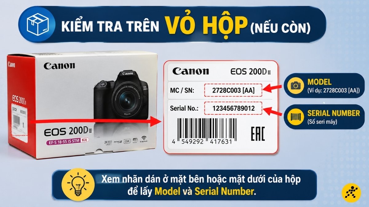 Kiểm tra trên vỏ hộp Kiểm tra trên vỏ hộp