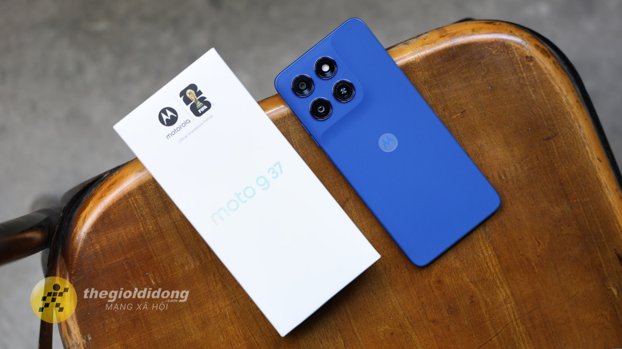 Thiết Kế Motorola G37 5G: Mặt Lưng Giả Da, Hoàn Thiện Tốt Thiết Kế Motorola G37 5G: Mặt Lưng Giả Da, Hoàn Thiện Tốt