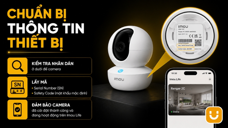 Lấy IP Camera IMOU Lấy IP Camera IMOU