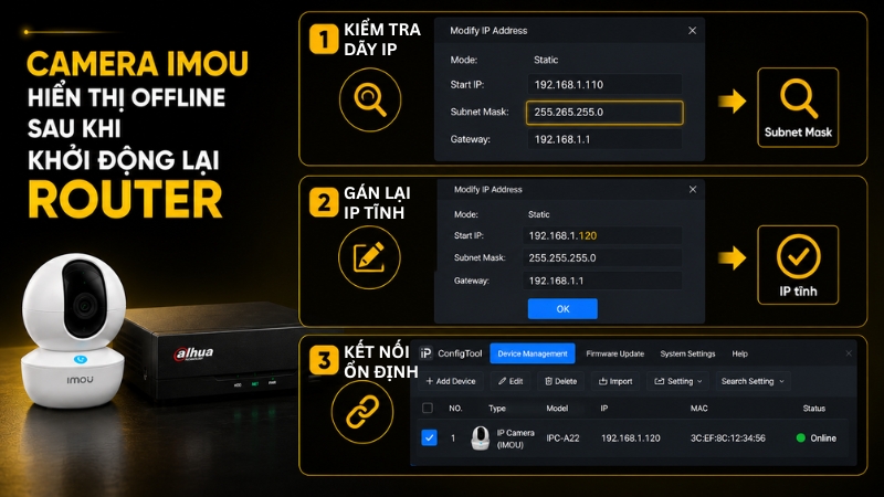 Sửa lỗi đầu thu không nhận IP camera Sửa lỗi đầu thu không nhận IP camera