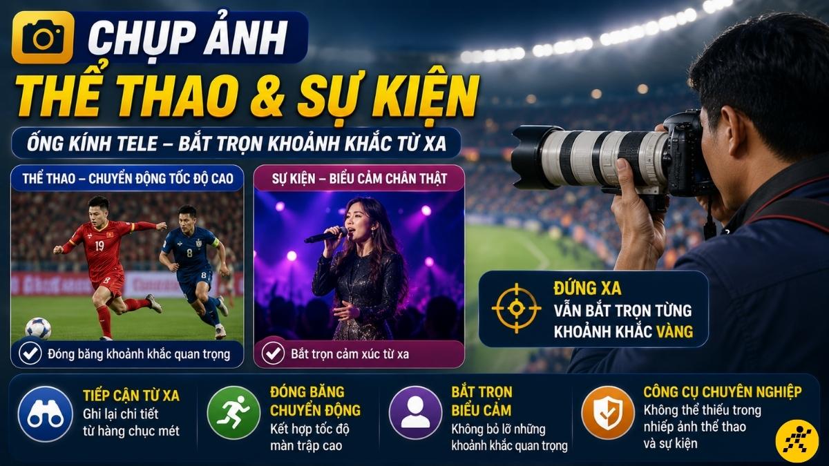 Chụp ảnh thể thao và sự kiện chuyên nghiệp Chụp ảnh thể thao và sự kiện chuyên nghiệp