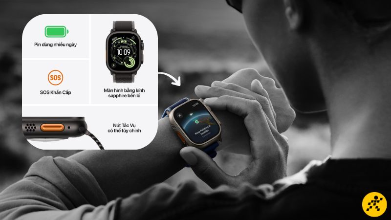 Pin của Apple Watch Ultra 3 có thể dùng nhiều ngày, lên đến 42 giờ khi sử dụng bình thường Pin của Apple Watch Ultra 3 có thể dùng nhiều ngày, lên đến 42 giờ khi sử dụng bình thường