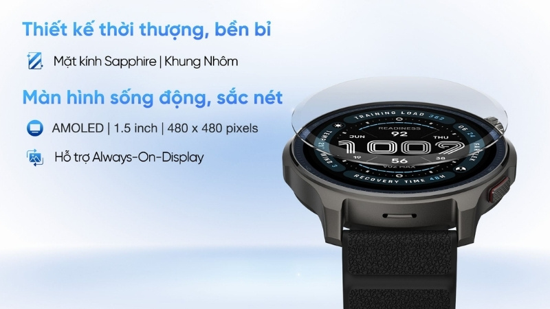 Amazfit Balance 2 mang ngôn ngữ tạo hình thanh lịch với phong cách công thái học Amazfit Balance 2 mang ngôn ngữ tạo hình thanh lịch với phong cách công thái học