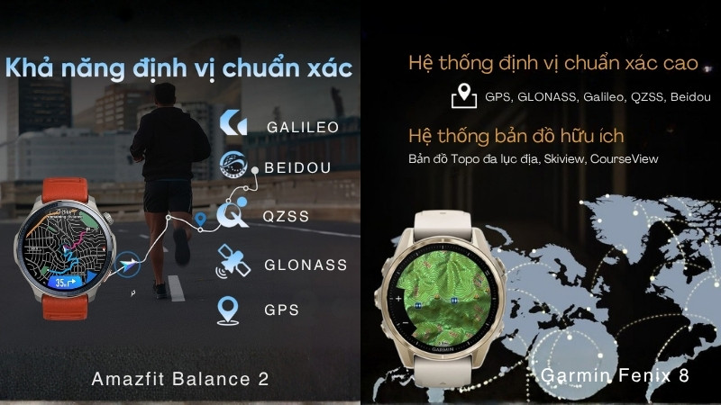 Garmin Fenix 8 chiếm ưu thế tuyệt đối về khả năng dẫn đường định vị Garmin Fenix 8 chiếm ưu thế tuyệt đối về khả năng dẫn đường định vị
