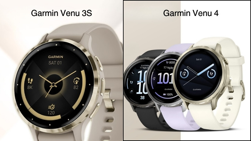 Màn hình của Garmin Venu 4 được nới rộng hơn với kích thước 1.4 inch rộng rãi Màn hình của Garmin Venu 4 được nới rộng hơn với kích thước 1.4 inch rộng rãi
