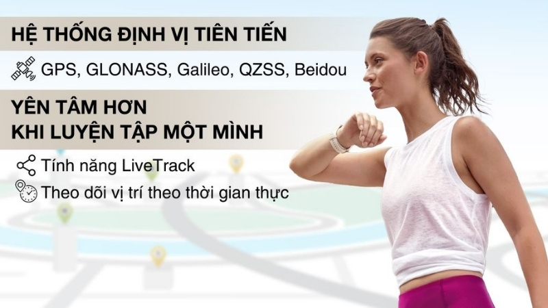 Garmin Venu 4 vượt trội hơn với hệ thống định vị đa băng tần GNSS bổ sung dải sóng vệ tinh Beidou, QZSS Garmin Venu 4 vượt trội hơn với hệ thống định vị đa băng tần GNSS bổ sung dải sóng vệ tinh Beidou, QZSS