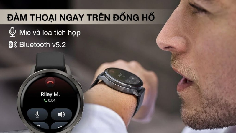 Garmin Venu 4 nhỉnh hơn về mặt tiện ích kết nối đàm thoại vì có tính năng đọc giờ và dữ liệu tập luyện bằng giọng nói loa ngoài Garmin Venu 4 nhỉnh hơn về mặt tiện ích kết nối đàm thoại vì có tính năng đọc giờ và dữ liệu tập luyện bằng giọng nói loa ngoài