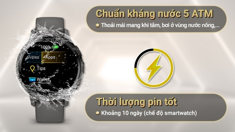 Garmin Venu 3S có năng lượng pin smartwatch trong dải khoảng mốc 10 ngày Garmin Venu 3S có năng lượng pin smartwatch trong dải khoảng mốc 10 ngày
